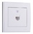 Lezard RAIN Розетка телефонная евро белая 703-0288-137
