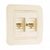 Makel Lillium розетка CAT5e + TF евро крем 71237
