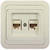 Makel Mimoza розетка CAT5e + CAT5e крем 25036