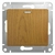 Schneider electric GLOSSA 1-клавишный ВЫКЛЮЧАТЕЛЬ с подсветкой, сх.1а, ДЕРЕВО ДУБ GSL000513