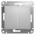 Schneider electric GLOSSA 2-клавишный ВЫКЛЮЧАТЕЛЬ, сх.5, АЛЮМИНИЙ GSL000351
