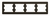 Schneider electric GLOSSA 4-постовая РАМКА, горизонтальная, ШОКОЛАД GSL000804