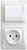 Schneider electric GLOSSA БЛОК: розетка+1-кл. выкл., белый GSL000160 Schneider electric GLOSSA БЛОК: розетка+1-кл. выкл., белый GSL000160
