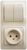 Schneider electric GLOSSA БЛОК: розетка+2-кл. выкл. крем GSL000272