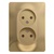 Schneider electric GLOSSA РОЗЕТКА двойная без заземления, ТИТАН GSL000420