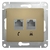 Schneider electric GLOSSA РОЗЕТКА двойная RJ11+RJ45, кат.5E, ТИТАН GSL000485 Schneider electric GLOSSA РОЗЕТКА двойная RJ11+RJ45, кат.5E, ТИТАН GSL000485