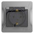 Schneider electric GLOSSA РОЗЕТКА с заземлением со шторками с крышкой, IP20, АЛЮМИНИЙ GSL000346