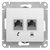 Schneider GLOSSA розетка Компьютер CAT5 + TF белая механизм GSL000185
