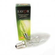FAVOR Лампа накаливания ДС Е14 60W прозрачная 230V 36B