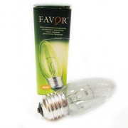 FAVOR Лампа накаливания ДС Е27 60W прозрачная 230V B36