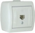Lezard NATA розетка ТF белая 710-0200-137