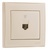 Lezard RAIN Розетка телефонная евро крем 703-0388-137