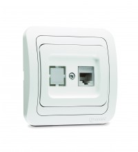 Makel Mimoza розетка CAT5e белая 12035
