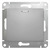 Schneider electric GLOSSA 1-клавишный ВЫКЛЮЧАТЕЛЬ с подсветкой, сх.1а, АЛЮМИНИЙ GSL000313