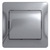 Schneider electric GLOSSA 1-клавишный ВЫКЛЮЧАТЕЛЬ, сх.1, АЛЮМИНИЙ GSL000312
