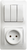 Schneider electric GLOSSA БЛОК: розетка+3-кл. выкл. белый GSL000176