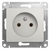 Schneider electric GLOSSA РОЗЕТКА без заземления, 16А, механизм, ПЕРЛАМУТРОВЫЙ GSL000641