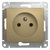 Schneider electric GLOSSA РОЗЕТКА без заземления, ТИТАН GSL000441