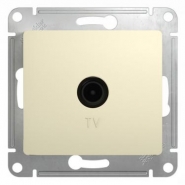 Schneider GLOSSA розетка TV оконечная 1дб. крем механизм GSL000291