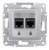 Schneider SEDNA розетка Компьютер + Компьютер алюминий SDN4800160 Schneider SEDNA розетка Компьютер + Компьютер алюминий SDN4800160